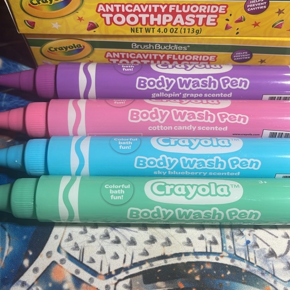 NWOT CRAYOLA BODY WASH AND TOOTHPASTE BUNDLE - Picture 3 of 3